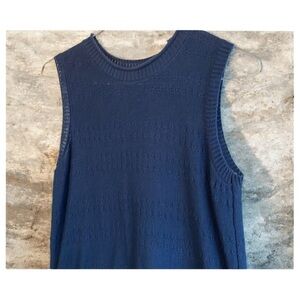 Wonderly Navy Sweater Vest - L - NWOT